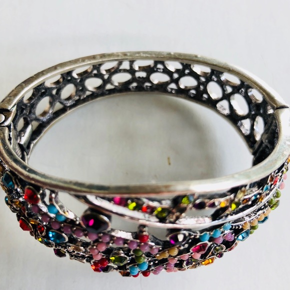 YUHONG Multi color gemstone snap bracelet - Picture 2 of 5